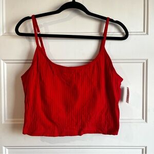 Old Navy Women’s Red Cropped Tank Top | XL